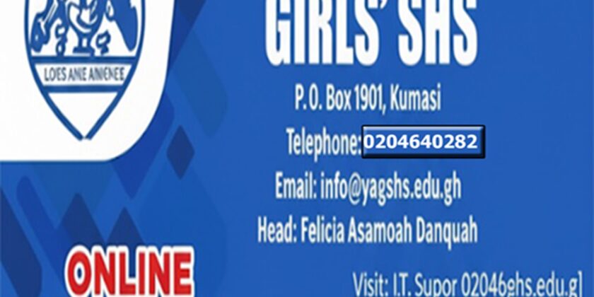 YAGSHS Announces Commencement of Online Admissions for Fresh Students